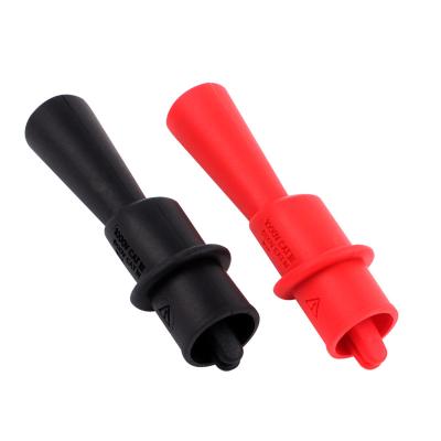 China 1 Pair Multimeter Pen Transferring Test Clamp Nickel Plated Brass Clip Alligator for sale