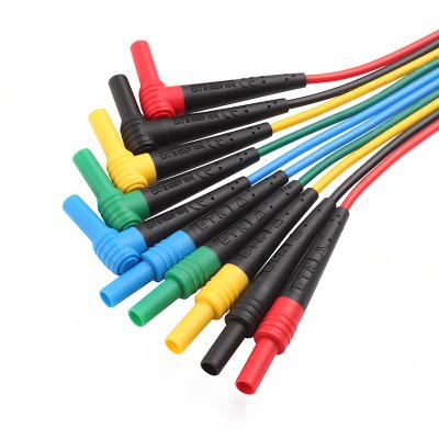 China Industrial Test ETA4164W Soft and High Temperature Resistant Silicone Dual Plug Cable Wire Connector Test Wire Connector for sale