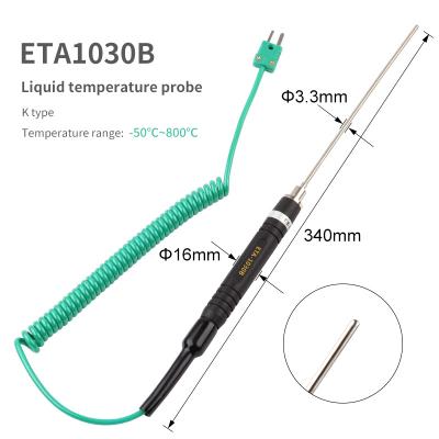 China ETA1030B Bakelite Thermocouple Wire Thermometer Temperature Sensor Liquid Temperature Probe for sale