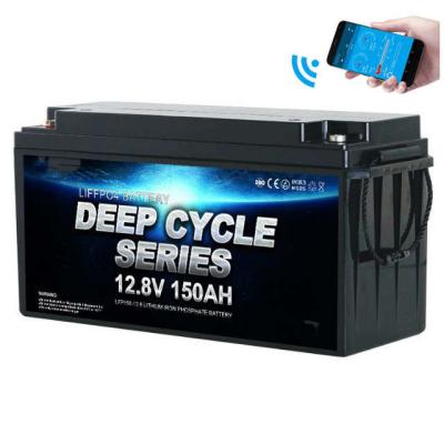 China 12v150ah best batteries with BMS long cycle life for rv motorhome camper trailer for sale