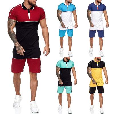 China Breathable Custom Printed T Shirts Suits For Men Summer Mens Short Sleeve Shorts Sets 2 Pieces Set Tops And Bottom Outfits For Male for sale