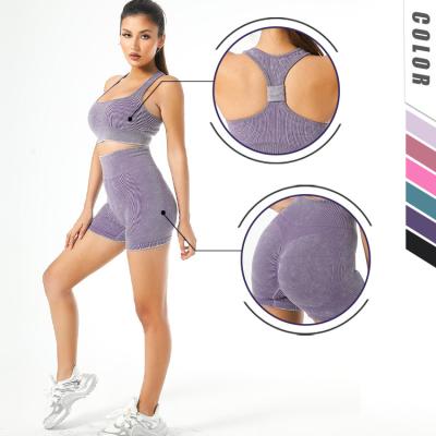 China Brand Gym Breathable Custom Yoga Leggings Set Size Women Running Legging Yoga Suit crack! crack! seamless tight butt high workout for sale