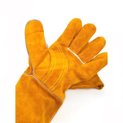 China Leather Welding Glove Supplier Breathable Durable Price Safety Heat Resistant Working Cat for sale