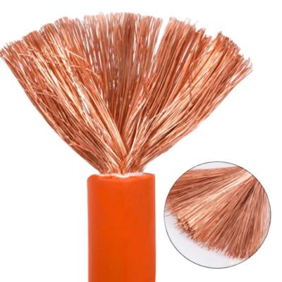 China Hot Selling Flexible Welding Wire Copper Conductor Rubber Welding Cable For Welding for sale