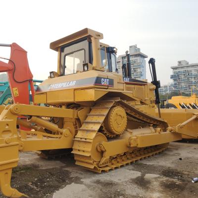 China Home Use Used Caterpillar Bulldozer Machinery CAT D8R Bulldozer Price With Single Shank Ripper for sale