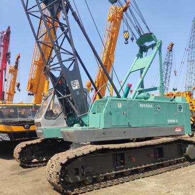 China TRUCK CRANE Japanese Top Brand Factory Price 50 Ton Crawler Crane Used NISSHA Mobile Crawler Crane DH500 for sale