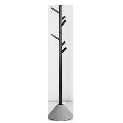 China New Style Industrial Tree Shaped Coat Rack Modern Metal Floor Design Metal Cement Low Hat Hanger Hanging Rack Coat Rack for sale