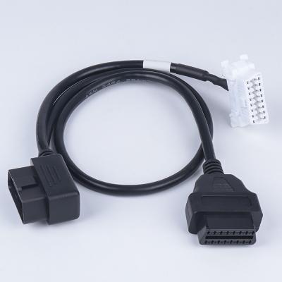 China 90% Universal Car OBD2 Splitter Connector 16 Pin Extension Cables Male To Dual Y Female Diagnostic Tools Vehicle Converter Adapter for sale