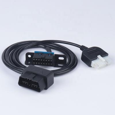 China 90% Right Angle Car OBD2 Male 2 Male Y Connector For Car Splitter Attach 16 Pin Diagnostic Tool Adapter Extension Cable For Changan Cars for sale