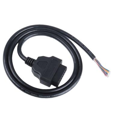 China Durable Data OBD2 Diagnostic Splitter Connector Female Cable To Open End Customization Diagnostic Tools Converter Wholesale Interface for sale