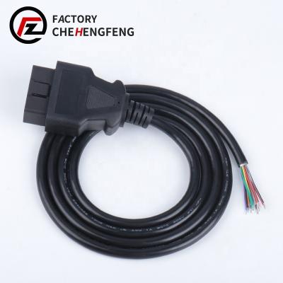 China High Quality 90% Aperture Car OBD Connector 16 Pin Male Plug Interface Round Extension Cable Adapter Car DiagnosticTools Accessories for sale