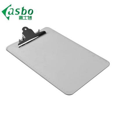 China Plastic Clipboard Folder Bulk Clip Clear Single Color Plastic Clipboard for sale