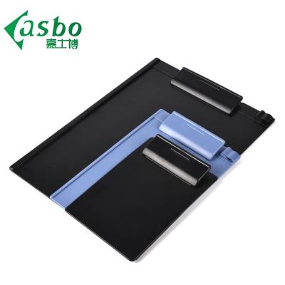 China Cheap Colored Plastic Black Clip Boards Stationery Plastic Clipboard Standard Size A3 A4 A5 Staples Boards for sale