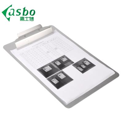 China Free Sample OEM Wooden Service Offered Silver Aluminum Clear Clipboard for sale