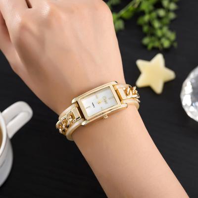 China Japan MOVT Gold Band Chain Bracelet Non-specific OEM Logo Wristwatch Female Ladies Watch Private Luxury Women Wrist Watch for sale