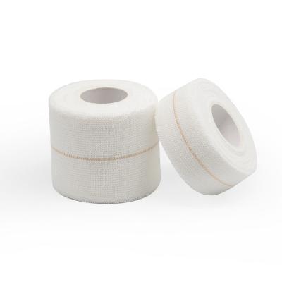 China Recovery 5cmx4.5m OEM white color with a yellow EAB line for sports protection and orthopedic fix - porous elastic adhesive bandages for sale