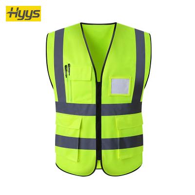 China High Reflective Reflective Vest Construction Engineering Vest Multi-pocket Traffic Road Fluorescent Administration for sale