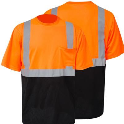 China Wholesale Quick Dry Hi Quality Vis Shirts Tops Reflective Safety T-Shirts Safety Clothing for sale