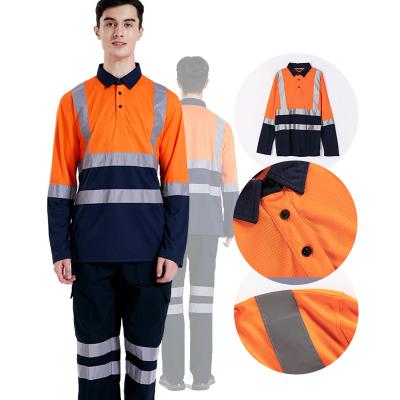 China Quick Dry Reflective Uniforms With Vis Safety Reflective T-Shirt Hi Taps Shirts Tops for sale