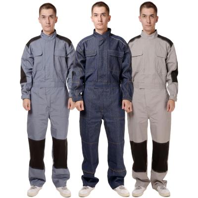 China Overall Unisex Industrial 100% Cotton Fabric Overall Work Uniform Durable Working Coveralls Clothes for sale