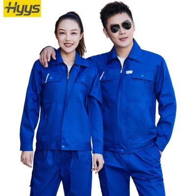 China Work Workwear Uniform 100% Cotton Industrial Worker Uniform Unisex Work Clothes Long Sleeves For Summer Workwear for sale