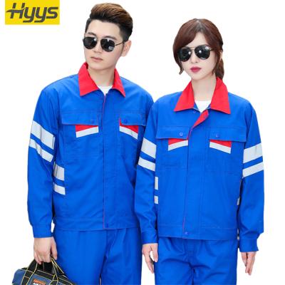 China Work Wear-Resistant Breathable Light Weight Long Sleeve Work Wear Men Jacket Summer Uniform Workshop Factory Suit for sale