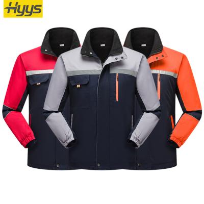 China Outdoor Winter Work Wear Windproof Jackets Work Wear With Reflective Markings Worker Unisex Uniform for sale