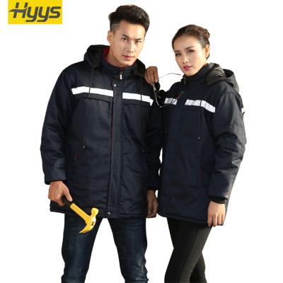 China Custom Made Warm Winter Workwear Winter Workwear Jacket 80% Cotton Uniform Outdoor 20% Polyester Workwear for sale