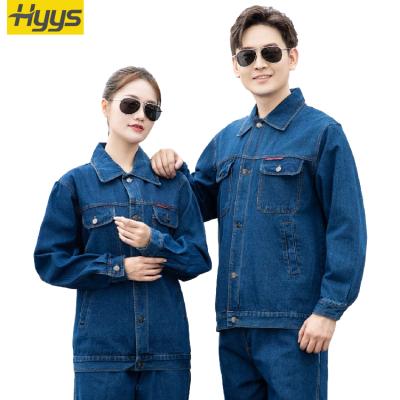 China Abrasion Resistance Soft/Breathable/Wear-Resistant Generous Jeans Work Clothes Cowboy Uniform Denim Workwear for sale