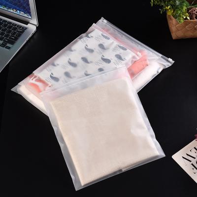 China Creatrust Moisture Proof Custom Your Own Logo Recycled Garment Ziplock Garment Bag Plastic Bags Pouches Frosted Shipping Packing Zipper Poly for sale