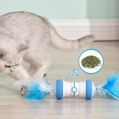 China Amazon Best Viable Current Wholesale Pet Cat Toys Funny Interactive Electric Feathers Cat Toys for sale