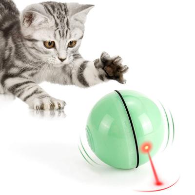 China New Design Pet Stored Luminous Led Transparent Rolling Catnip Sucker Cat Intelligent Interactive Toys for sale