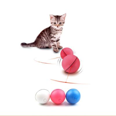 China 360 Degree Sustainable Electric Self Rotating Interactive Magic Cat Toy Rolling Ball for sale