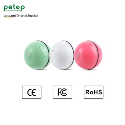 China 2022 Stored Toy Smart Electric Intelligent Pet Toys Automatic Rolling Rolling Interactive Ball Ball For Indoor Cats for sale