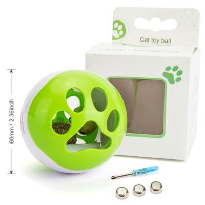 China Stocked Pet Toys Dig Newest Catnip 2022 Plastic Smart Touch Gravity Smart Ball Interactive Toy New For Cat Licking for sale