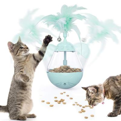 China Cats Food Feeder Funny Pet Toys Disjoint Interactive Slow Leak Treats Leaky Treat Toy Cat for sale