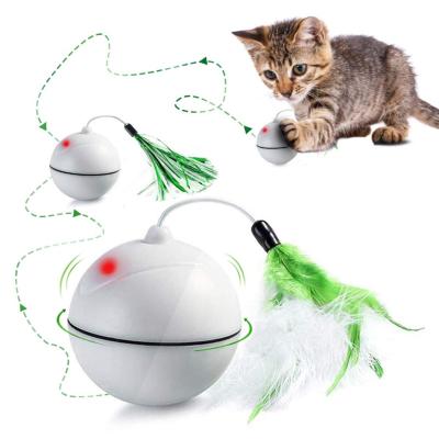 China Wholesale Stored Avocado Shape Fun Cat Catnip USB Recharge Jumping String Colorful Interactive Cat Ball Mint Toy For Cat for sale