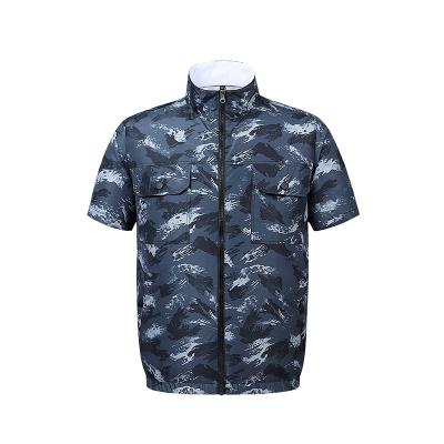 China Wholesale Custom Waterproof QUICK DRY Air Conditioned Clothes With Fan Wholesale Short Sleeve Men Coat for sale