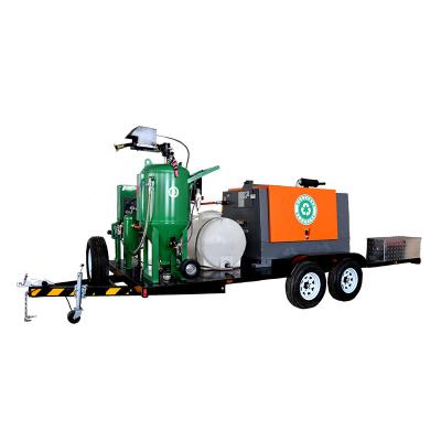 China Abrasive Blast Rust Cleaning DB800 Mobile Sand Blaster Machine /sand blasting tank for sale