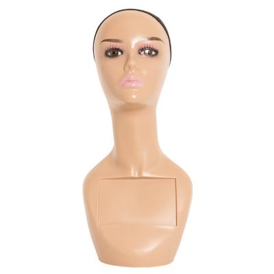 China Piercable Female Mannequin Head Without Shoulders Rigorous Workmanship For Hat Display for sale