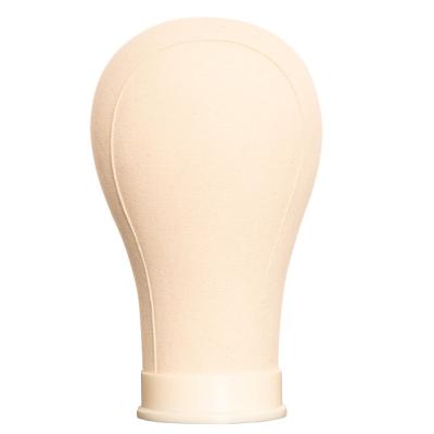 China For Home Use Strong Thickened Canvas Wig Head For Wig Making And Showing 21 22 23 24 Inch Piercable Durable for sale