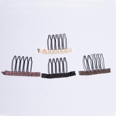 China For Commercial Black Beige Dark Brown Light Brown Wig Machines 5 Teeth Extensions Wig Cap Comb For Making Wig for sale