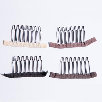 China For Commercial 7 Teeth Stainless Steel Wig Tools Wig Cap Clips For Hair Extension And Diy Wig for sale