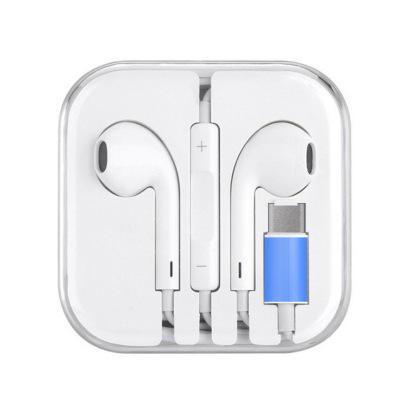 China Portable Cheap Metal Usb C Heavy Media Player Boom Wired Type C Earphone Sport Headphones Earphone Earbuds For Iphone Samsung for sale