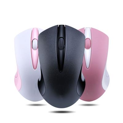 China Mini Latest Portable Wireless Mouse USB 2.4G Optical Wireless Mouse Computer Ergonomic Mouse With USB Receiver for sale