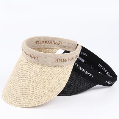 China Empty Straw Hat Hand Made Straw Top Hat Beach Empty Casual Hat Shade Hat Headwear for sale