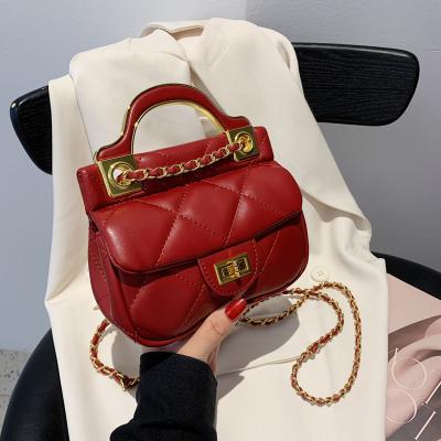 China Wholesale High Quality Fashion PU Ladies Chain Handbags Shoulder Bag for sale