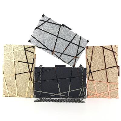 China New Custom Glitter Clutch Evening Clutch Bag Mini Messenger Handbag Women Nice Shoulder Bags For Ladies for sale