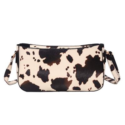 China Fasion fashion leather cross - wholesale custom body cow print leather cross - body bag for women for sale