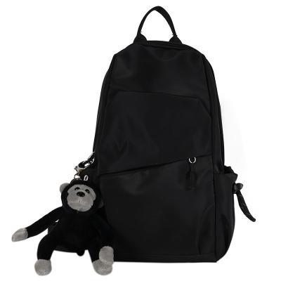 China Fashion Animal Black Single Shoulder Sling Hanging Polyester Zipper Monkey Body Bag Chest Cross Bag For Man for sale